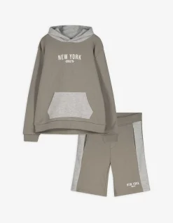 Takko Sweater en broek set - Sweatstof - donkergroen Best