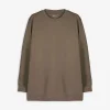 Jean Pascale Sweatshirt - Effen - lichtbruin Sale