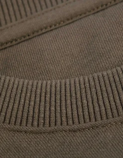 Jean Pascale Sweatshirt - Effen - lichtbruin Sale