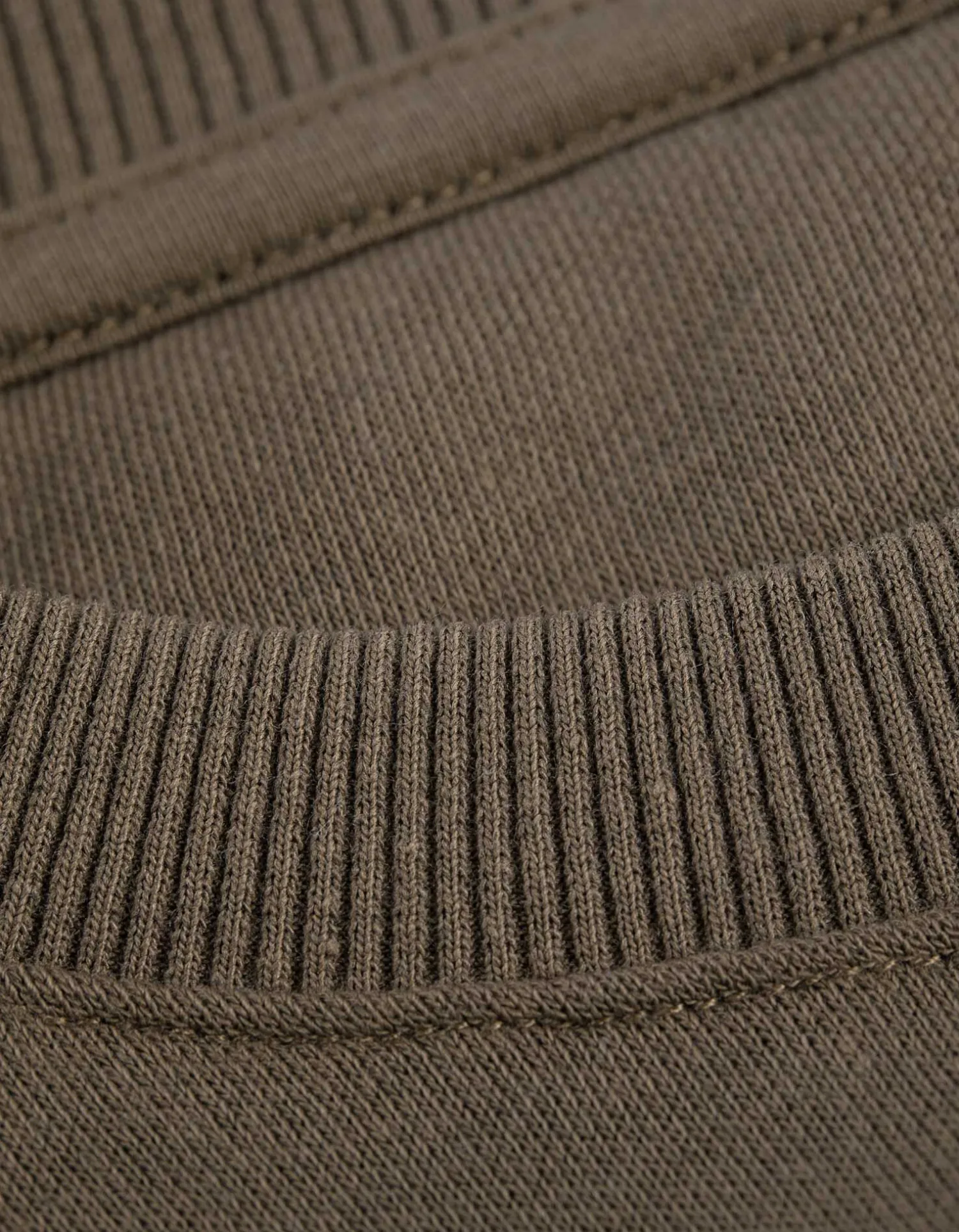 Jean Pascale Sweatshirt - Effen - lichtbruin Sale