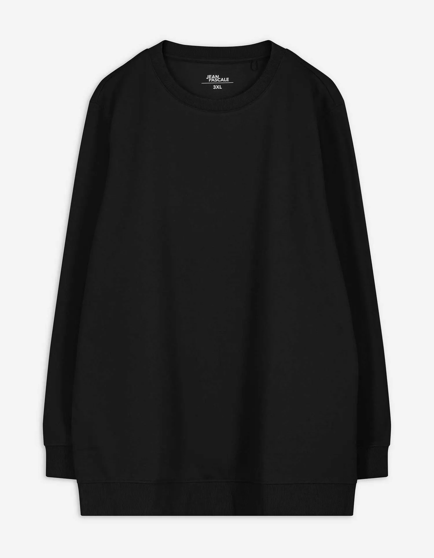 Jean Pascale Sweatshirt - Effen - zwart Hot