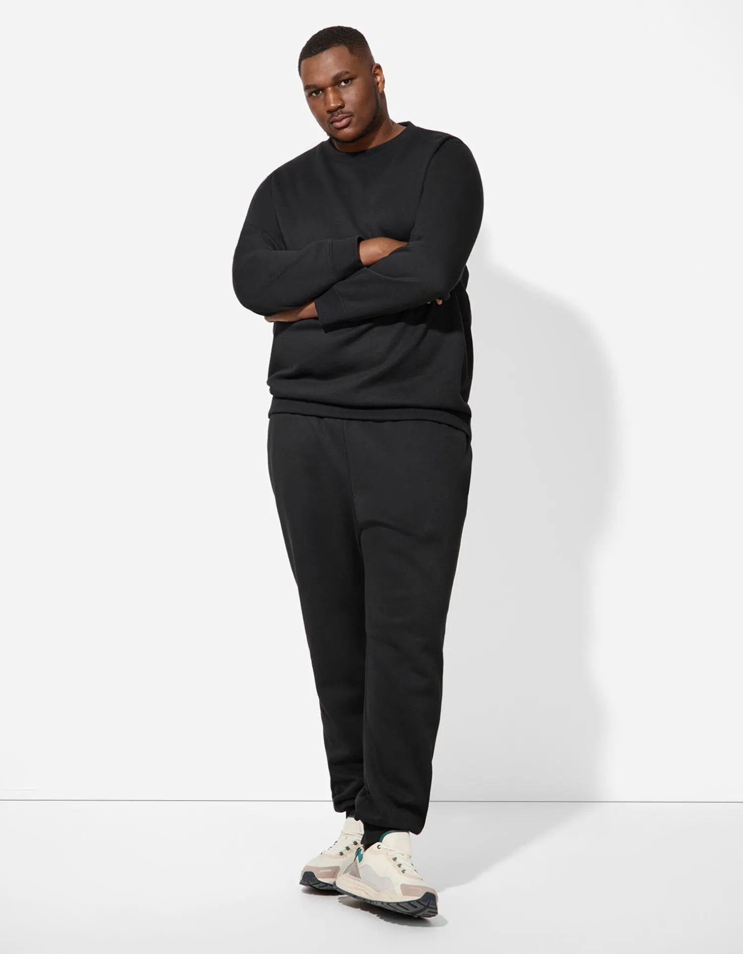 Jean Pascale Sweatshirt - Effen - zwart Hot