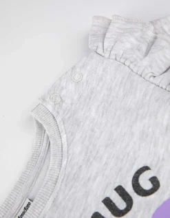 Dopodopo mini Sweatshirt - Glitterprint - lichtgrijs Online