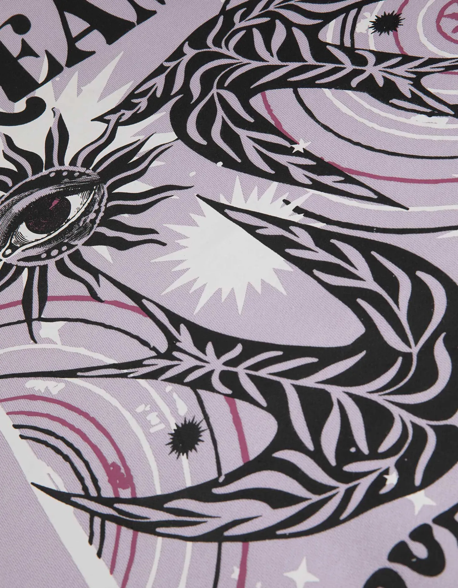 Takko Sweatshirt - Print op rug - lila Online