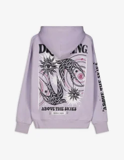 Takko Sweatshirt - Print op rug - lila Online