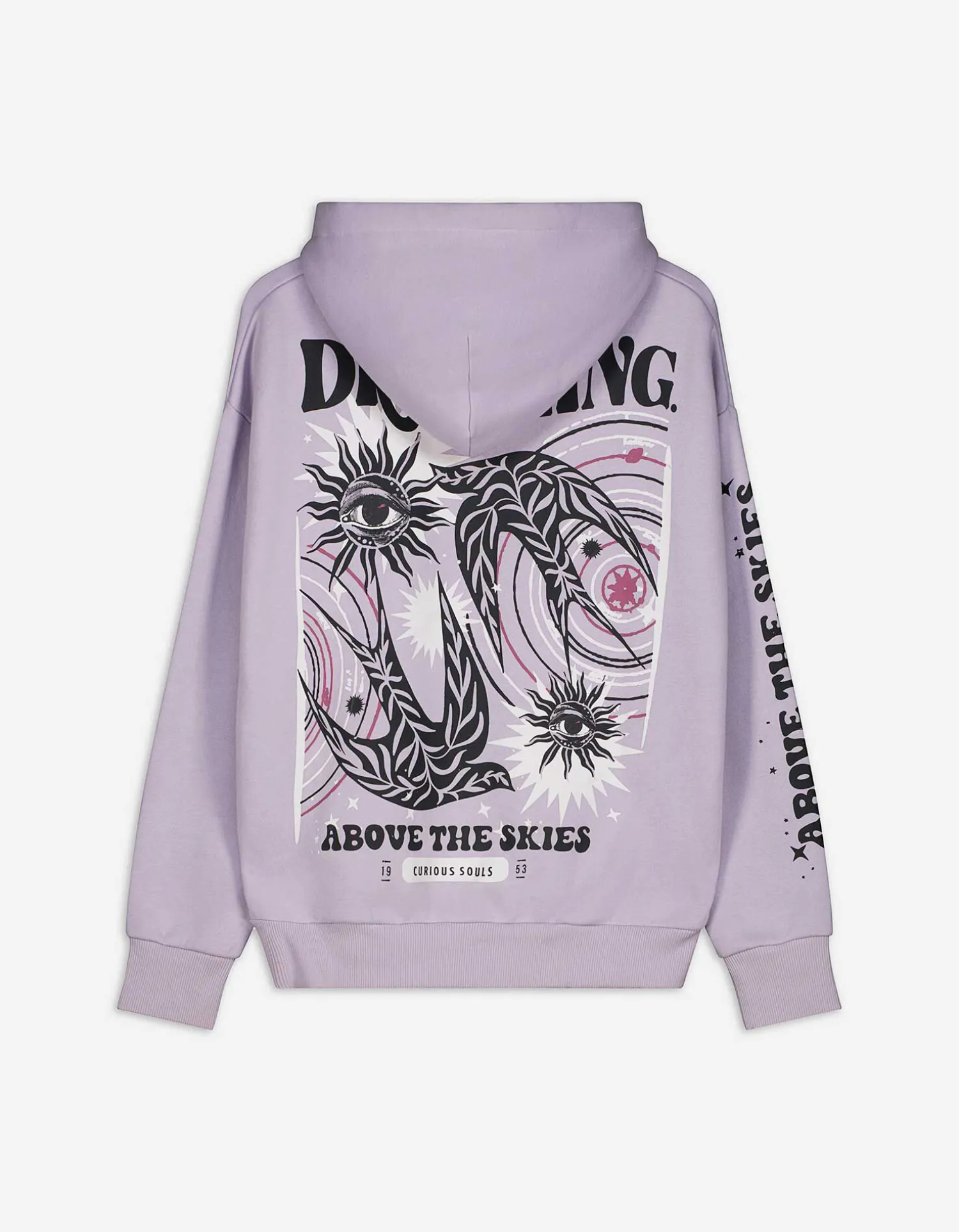 Takko Sweatshirt - Print op rug - lila Online