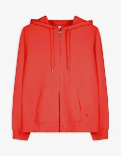 Ever Me Sweatvest - Capuchon met tunnelkoord - rood Best