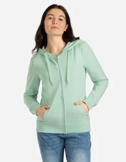 Ever Me Sweatvest - Capuchon met tunnelkoord - groen Online