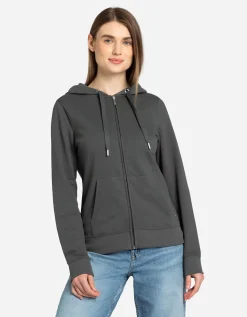 Ever Me Sweatvest - Capuchon met tunnelkoord - donkergrijs Online