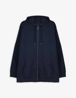 Jean Pascale Sweatvest - Effen - donkerblauw Discount