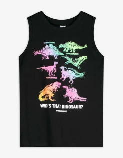 Dopodopo boys Tanktop - Print - zwart Clearance