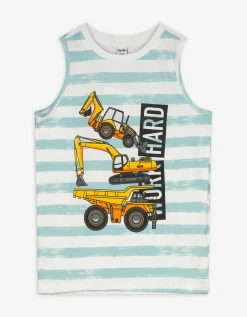 Dopodopo boys Tanktop - Print all-over - wit Fashion