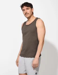 Jean Pascale Tanktop - Regular fit - lichtbruin Hot