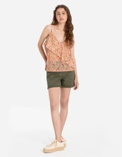 Page One Top - Chiffon - roze Discount