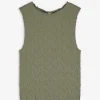 Page One Top - Gekreukte look - donkergroen Fashion