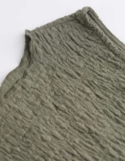 Page One Top - Gekreukte look - donkergroen Fashion