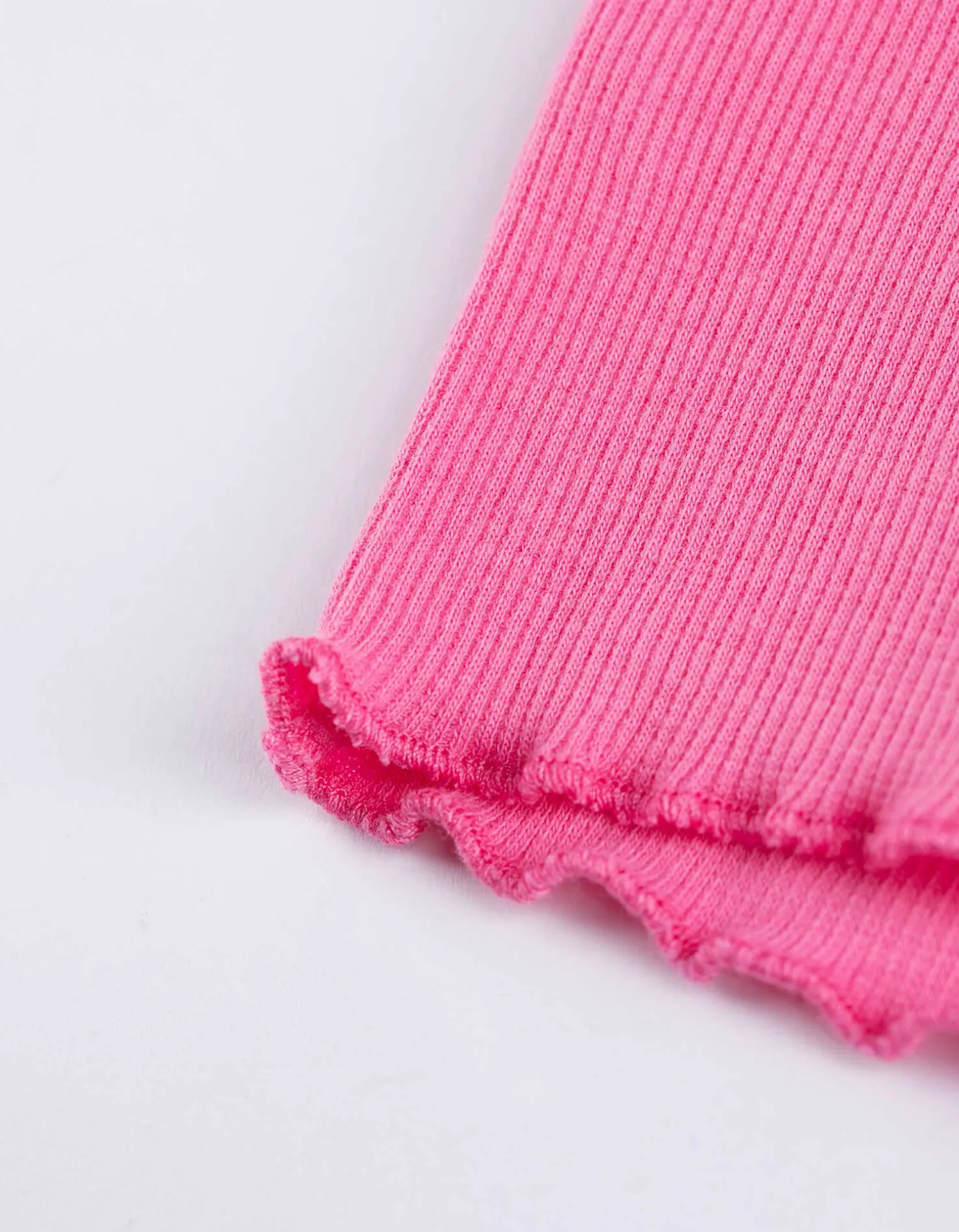Dopodopo girls Top - Geribde structuur - pink Sale