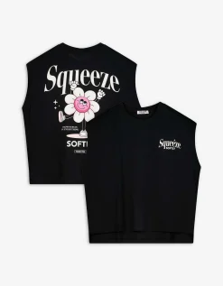 Takko Top - Oversized schouders - zwart Online