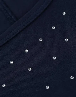 Page One Top - Siersteentjes - donkerblauw Online
