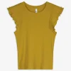 Page One Top - Volants - donkergroen Sale