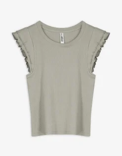 Page One Top - Volants - lichtgroen Discount