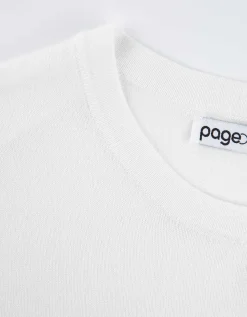 Page One Trui - Korte mouwen - wit Sale