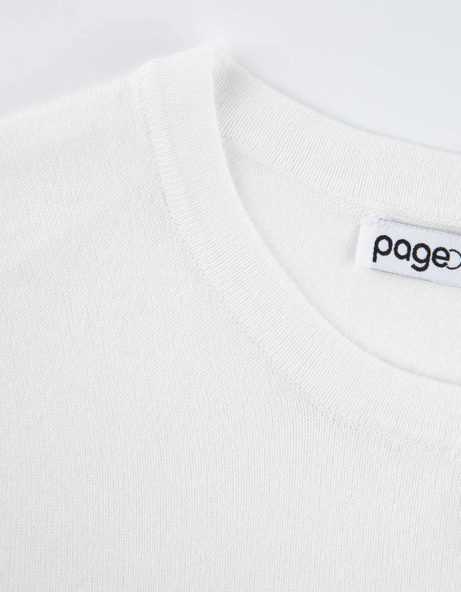 Page One Trui - Korte mouwen - wit Sale