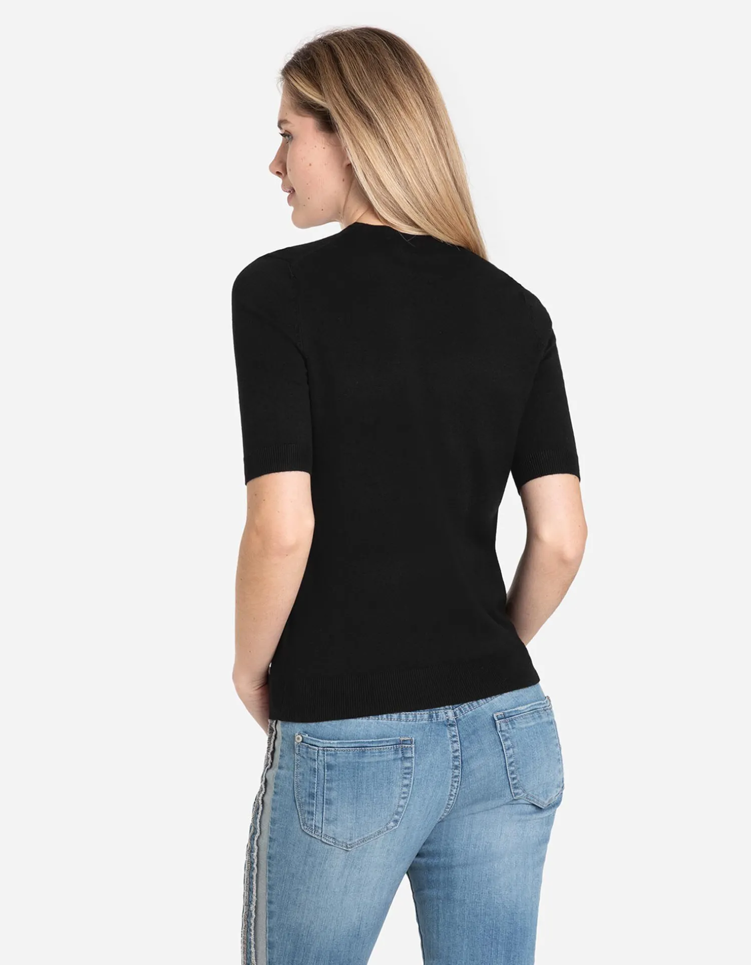 Page One Trui - Korte mouwen - zwart Outlet