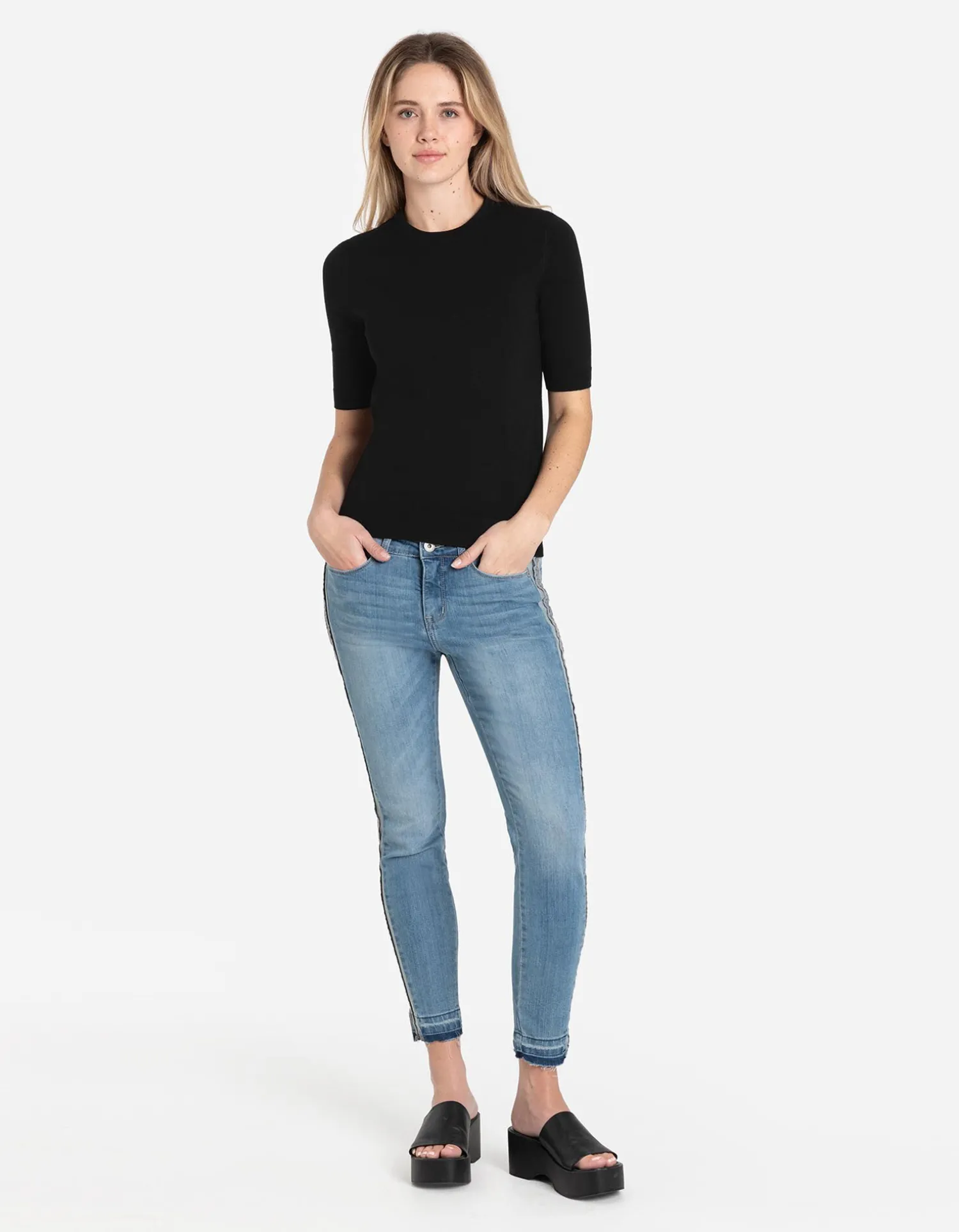 Page One Trui - Korte mouwen - zwart Outlet
