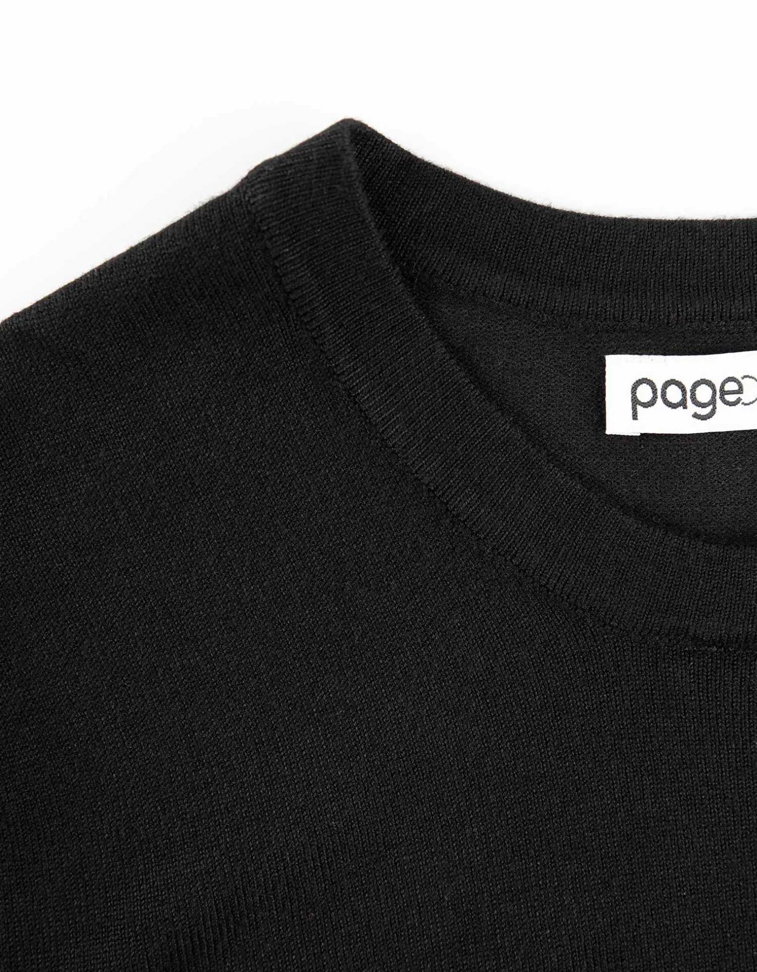 Page One Trui - Korte mouwen - zwart Outlet