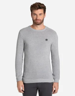 Jean Pascale Trui - Label - grijs Sale