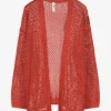 Page One Trui - Lurex - donkerrood Clearance