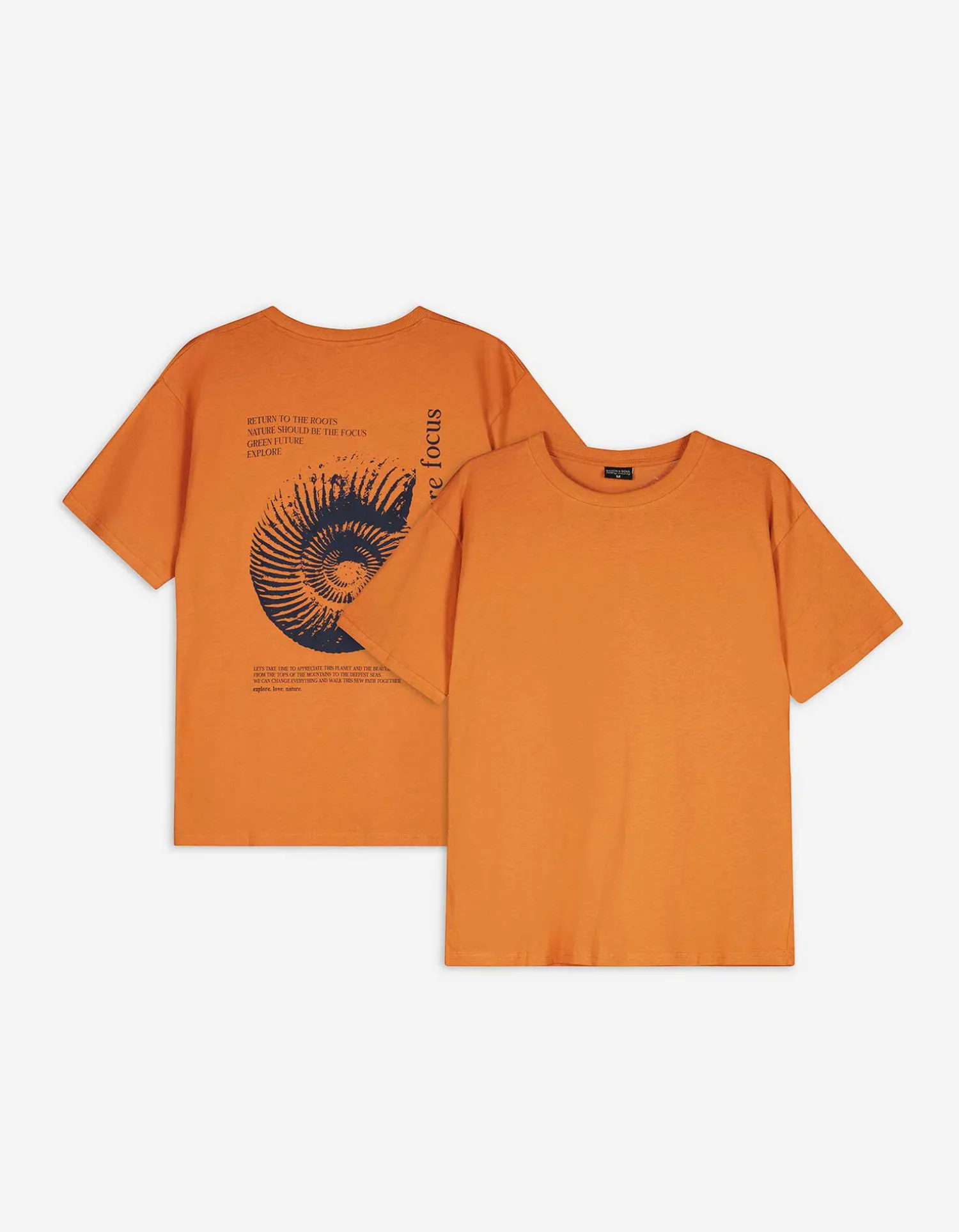 Takko T-shirt - Afdrukken achteraan - bruin Discount