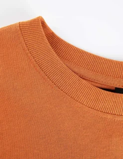 Takko T-shirt - Afdrukken achteraan - bruin Discount