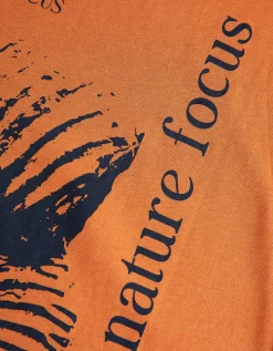 Takko T-shirt - Afdrukken achteraan - bruin Discount