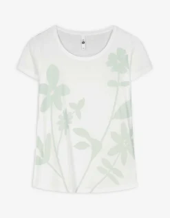 Ever Me T-shirt - Bloemenmotief - wit Hot
