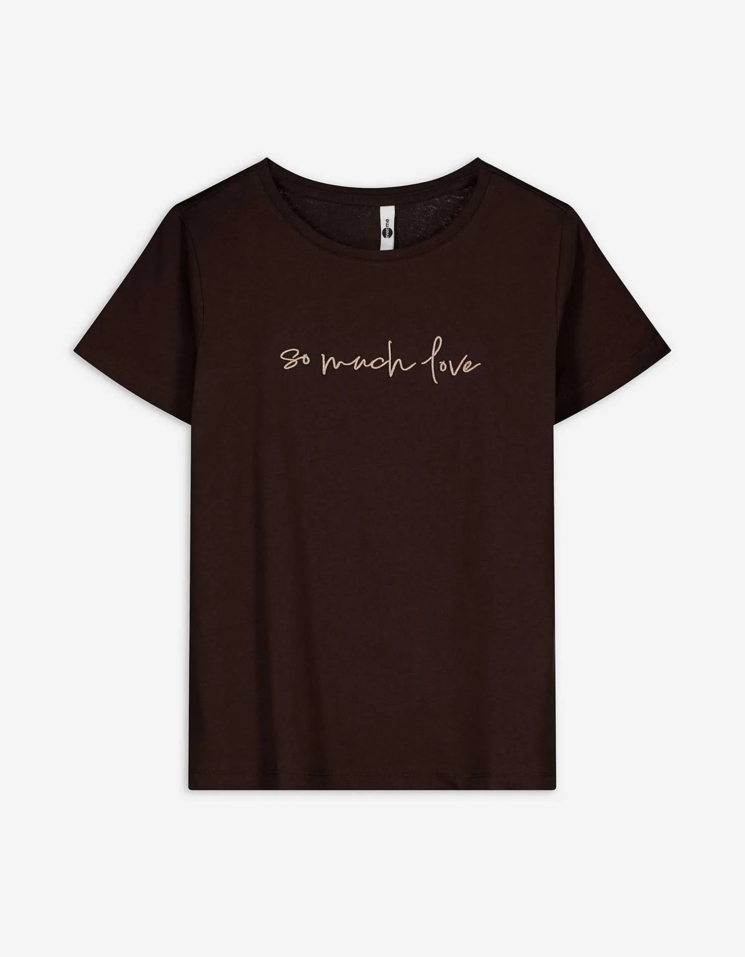 Ever Me T-shirt - Borduursels - donkerbruin Best