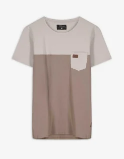 Jean Pascale T-shirt - Borstzak - lichtbruin Best
