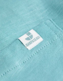 Jean Pascale T-shirt - Borstzak - turkoois New