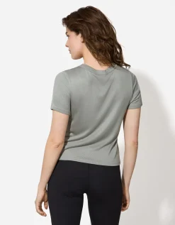 Page One Active T-shirt - Effen - donkergroen Online