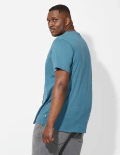 Jean Pascale T-shirt - Effen - turkoois Online