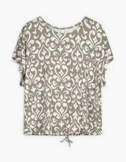 Ever Me T-shirt - Geknoopt detail - groen Fashion