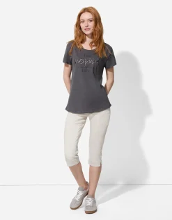 Ever Me T-shirt - Glitterprint - donkergrijs Sale
