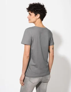 Ever Me T-shirt - Glitterprint - grijs Hot