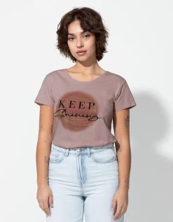 Ever Me T-shirt - Glitterprint - lila Hot