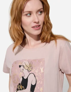 Ever Me T-shirt - Glitterprint - lila Discount
