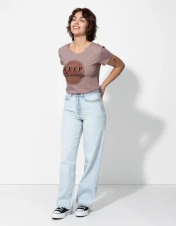Ever Me T-shirt - Glitterprint - lila Hot