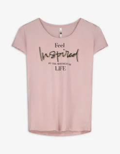 Ever Me T-shirt - Glitterprint - roze Clearance