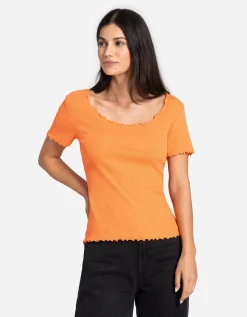 Ever Me T-shirt - Katoenmix - oranje New