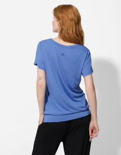 Page One Active T-shirt - LENZING&trade; ECOVERO&trade; - blauw Outlet